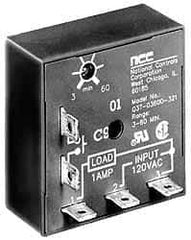 NCC - 5 Pin, Time Delay Relay - 1 at Resistive or Inductive Load Contact Amp, 120 VAC, On Board Trimpot - Exact Industrial Supply
