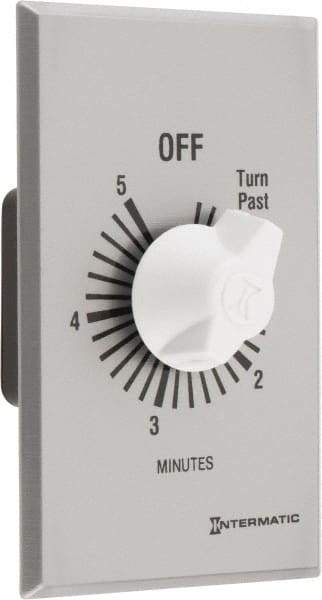 Intermatic - 5 min Indoor Analog Spring-wound Mechanical Timer - 125 VAC, - Exact Industrial Supply