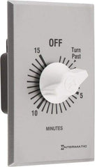 Intermatic - 15 min Indoor Analog Spring-wound Mechanical Timer - 125 VAC, 50/60 Hz, - Exact Industrial Supply