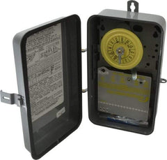 Intermatic - 24 hr Outdoor Analog Electromechanical Timer Switch - 1 to 12 On/Off, 125 VAC, 60 Hz, - Exact Industrial Supply