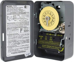 Intermatic - 24 hr Indoor Analog Electromechanical Timer Switch - 12 On/Off per Day, 125 VAC, 60 Hz, - Exact Industrial Supply