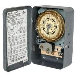 Intermatic - 7 Day Indoor Analog Electromechanical Timer Switch - 6 On/Off per Day, 120 VAC, 60 Hz, - Exact Industrial Supply