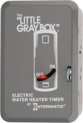 Intermatic - 24 hr Indoor Analog Mechanical Timer Switch - 12 On/Off per Day, 208 to 277 VAC, 60 Hz, - Exact Industrial Supply