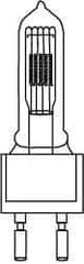 Philips - 1,000 Watt, 120 Volt, Halogen Miniature & Specialty T7 Lamp - Medium Bi-Pin Base, 750 to 1599 Equivalent Range, Neutral (3,000 to 3,699), 5-1/2" OAL - Exact Industrial Supply