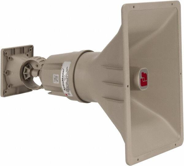 Federal Signal Corp - 30 Max Watt, Rectangular Plastic Standard Horn and Speaker - 10.72 Inch Deep, Includes 25 Volt Transformer - Exact Industrial Supply