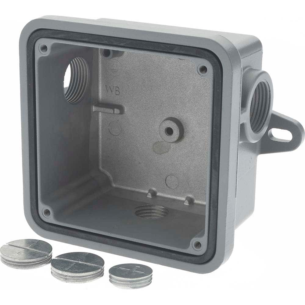Federal Signal Corp - Aluminum Electrical Box Weatherproof Back Box - Exact Industrial Supply