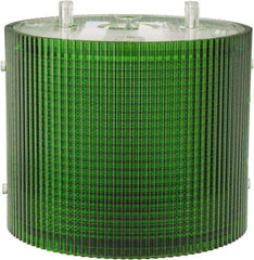 Federal Signal Corp - Incandescent Lamp, Green, Flashing and Steady, Stackable Tower Light Module - 24 VDC, 0.76 Amp, 1 NEMA Rated, Base Mount - Exact Industrial Supply