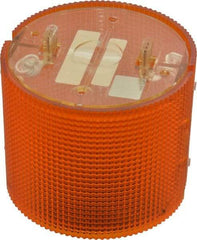 Federal Signal Corp - Incandescent Lamp, Amber, Flashing and Steady, Stackable Tower Light Module - 120 VAC, 0.13 Amp, 1 NEMA Rated, Base Mount - Exact Industrial Supply