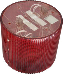 Federal Signal Corp - Incandescent Lamp, Red, Flashing and Steady, Stackable Tower Light Module - 120 VAC, 0.13 Amp, 1 NEMA Rated, Base Mount - Exact Industrial Supply