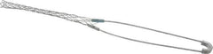 Hubbell Wiring Device-Kellems - 0.56 to 0.73 Inch Cable Diameter, Galvanized Steel, Single Loop Support Grip - 13 Inch Long, 1,000 Lb. Breaking Strength, 6 Inch Mesh Length - Exact Industrial Supply