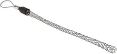 Hubbell Wiring Device-Kellems - Flexible Eye, Single Weave Mesh, Steel Wire Pulling Grip - 10" Mesh, 0.63 to 0.74" Cable Diam - Exact Industrial Supply