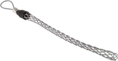 Hubbell Wiring Device-Kellems - Flexible Eye, Single Weave Mesh, Steel Wire Pulling Grip - 11-1/2" Mesh, 1 to 1.24" Cable Diam - Exact Industrial Supply