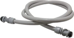 Hubbell Wiring Device-Kellems - 1/2" Trade Size, 6' Long, Flexible Liquidtight Conduit - PVC, 21.8mm ID, Gray - Exact Industrial Supply