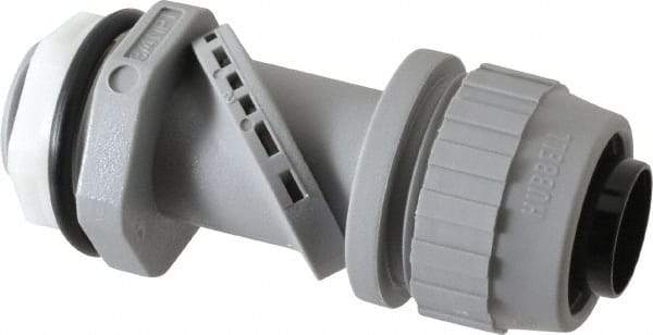 Hubbell Wiring Device-Kellems - 3/4" Trade, Thermoplastic Push In Straight Liquidtight Conduit Connector - Noninsulated - Exact Industrial Supply