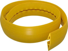 Hubbell Wiring Device-Kellems - 1 Channel, 5 Ft Long, 1/2" Max Compatible Cable Diam, Yellow PVC On Floor Cable Cover - 3" Overall Width x 3/4" Overall Height, 3/4" Channel Width x 1/2" Channel Height - Exact Industrial Supply