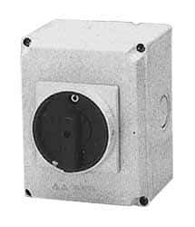 ACI - 3 Phase, 110 to 460V, 3 Pole, 4X, Enclosed Nonfused Cam & Disconnect Switch - 5.9 Inch Wide x 8.6 Inch High x 5.9 Inch Deep - Exact Industrial Supply