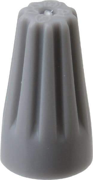 3M - 3, 22 to 2, 16 AWG, 300 Volt, Fire Resistant, Standard Twist on Wire Connector - Gray, 221°F - Exact Industrial Supply