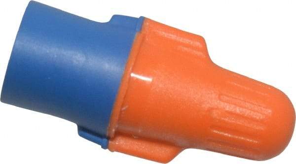 3M - 2, 22 to 3, 12 AWG, 600 Volt, Flame Retardant, Wing Twist on Wire Connector - Blue & Orange, 221°F - Exact Industrial Supply