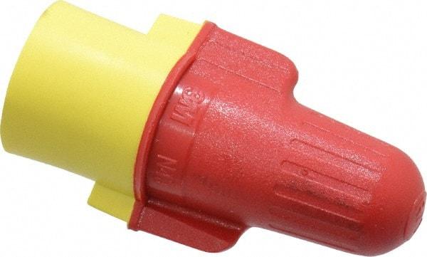 3M - 2, 18 to 2, 8 AWG, 600 Volt, Flame Retardant, Wing Twist on Wire Connector - Red & Yellow, 221°F - Exact Industrial Supply