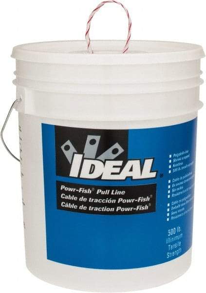 Ideal - 2,200 Ft. Long, Polyline Pulling Line - 500 Lb. Breaking Strength - Exact Industrial Supply