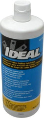 Ideal - 1 Quart Squeeze Bottle, Yellow Wire Pulling Lubricant Gel - 40 to 120°F, RoHS Compliant, UL Listed - Exact Industrial Supply