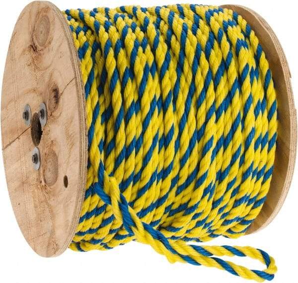 Ideal - 600 Ft. Long, 466 Lb. Load, Polypropylene Rope - 1/2 Inch Diameter, 3,780 Lb. Breaking Strength - Exact Industrial Supply