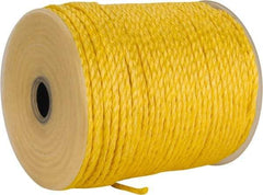 Ideal - 600 Ft. Long, 125 Lb. Load, Polypropylene Rope - 1/4 Inch Diameter, 1,125 Lb. Breaking Strength - Exact Industrial Supply