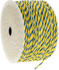 Ideal - 1,000 Ft. Long, 125 Lb. Load, Polypropylene Rope - 1/4 Inch Diameter, 1,125 Lb. Breaking Strength - Exact Industrial Supply