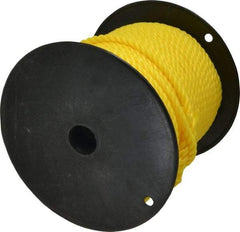 Ideal - 250 Ft. Long, 300 Lb. Load, Polypropylene Rope - 3/8 Inch Diameter, 2,430 Lb. Breaking Strength - Exact Industrial Supply