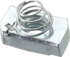Thomas & Betts - Steel Short Spring Strut Nut - 1/2" Bolt, Used with Thomas & Betts Channel Type B Only - Exact Industrial Supply