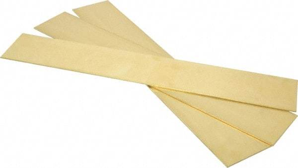 Made in USA - 0.064 Inch Thick x 2 Inch Wide x 12 Inch Long, Brass Strip - Alloy 260 - Exact Industrial Supply