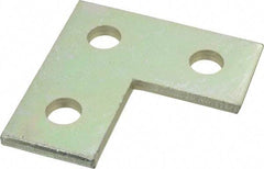 Thomas & Betts - Zinc Dichromate Steel Flat Plate Strut Fitting - Used with Joining Metal Framing Channel & Strut - Exact Industrial Supply