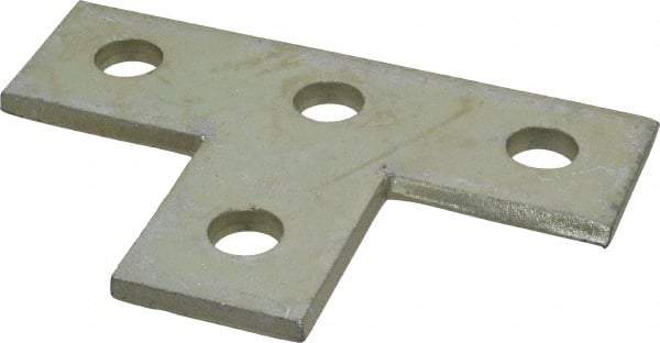 Thomas & Betts - Zinc Dichromate Steel Flat Plate Strut Fitting - Used with Joining Metal Framing Channel & Strut - Exact Industrial Supply