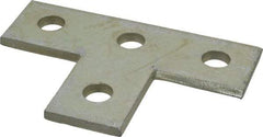 Thomas & Betts - Zinc Dichromate Steel Flat Plate Strut Fitting - Used with Joining Metal Framing Channel & Strut - Exact Industrial Supply