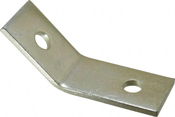 Thomas & Betts - Zinc Dichromate Steel 45° Channel, Strut Fitting - Used with Joining Metal Framing Channel & Strut - Exact Industrial Supply