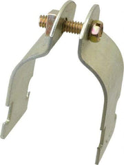 Thomas & Betts - 1-1/2" Pipe, 14 Gauge" Pipe or Tube Clamp - Gold Galvanized, 1,000 Lb Capacity - Exact Industrial Supply