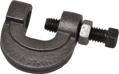 Thomas & Betts - 3/4" Max Flange Thickness, 1/2" Rod L-Clamp with Locknut - 850 Lb Capacity, Steel - Exact Industrial Supply