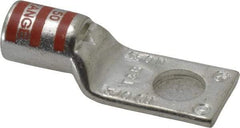 Thomas & Betts - 3/0 AWG Noninsulated Compression Connection Rectangle Ring Terminal - 1/2" Stud, 2.35" OAL x 0.92" Wide, Tin Plated Copper Contact - Exact Industrial Supply