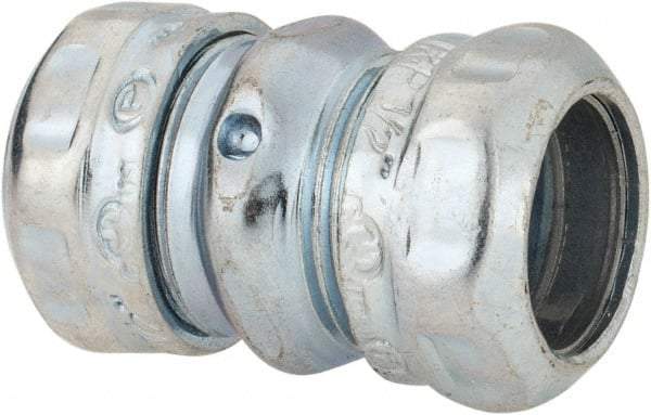 Thomas & Betts - 1/2" Trade, Steel Compression EMT Conduit Coupling - Noninsulated - Exact Industrial Supply