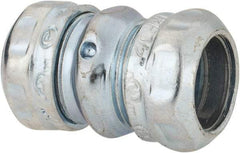Thomas & Betts - 1/2" Trade, Steel Compression EMT Conduit Coupling - Noninsulated - Exact Industrial Supply
