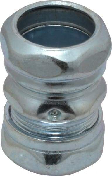 Thomas & Betts - 3/4" Trade, Steel Compression EMT Conduit Coupling - Noninsulated - Exact Industrial Supply
