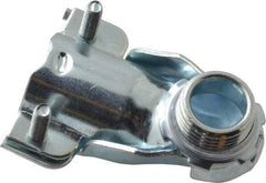 Thomas & Betts - 1/2" Trade, Steel Squeeze Clamp 90° FMC Conduit Connector - Noninsulated - Exact Industrial Supply