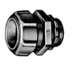 Thomas & Betts - 2-1/2" Trade, Steel Threaded Straight Liquidtight Conduit Connector - Insulated - Exact Industrial Supply