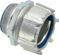 Thomas & Betts - 2" Trade, Steel Threaded Straight Liquidtight Conduit Connector - Insulated - Exact Industrial Supply