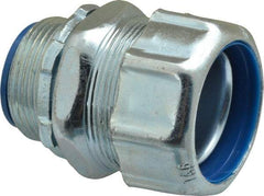 Thomas & Betts - 1-1/4" Trade, Steel Threaded Straight Liquidtight Conduit Connector - Noninsulated - Exact Industrial Supply