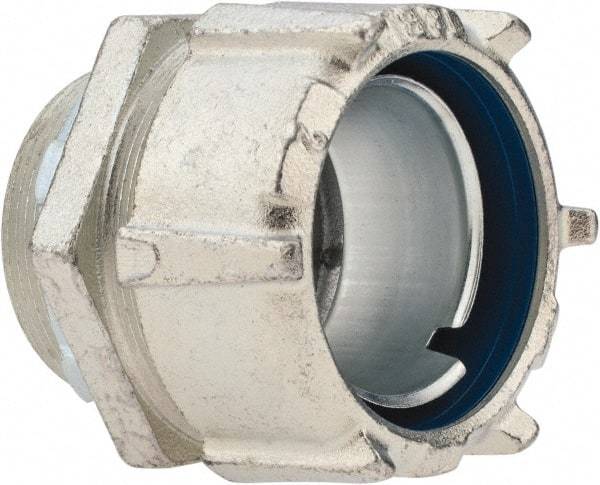 Thomas & Betts - 2" Trade, Steel Threaded Straight Liquidtight Conduit Connector - Noninsulated - Exact Industrial Supply