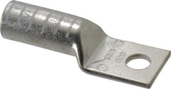 Thomas & Betts - 300 kcmil Wire Noninsulated Compression Connection Square Ring Terminal - 1/2" Stud, 3-1/2" OAL x 1-1/4" Wide, Tin Plated Copper Contact - Exact Industrial Supply