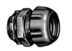 Thomas & Betts - 4" Trade, Malleable Iron Compression Straight Rigid/Intermediate (IMC) Conduit Connector - Noninsulated - Exact Industrial Supply