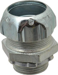 Thomas & Betts - 3/4" Trade, Malleable Iron Compression Straight Rigid/Intermediate (IMC) Conduit Connector - Noninsulated - Exact Industrial Supply
