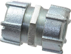Thomas & Betts - 1-1/4" Trade, Malleable Iron Compression Rigid/Intermediate (IMC) Conduit Coupling - Noninsulated - Exact Industrial Supply